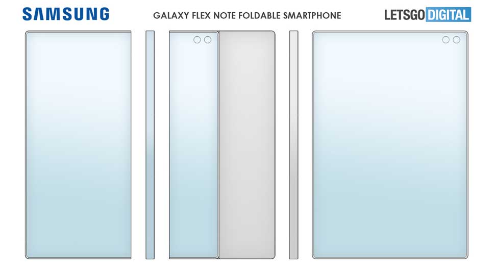 پتنت Galaxy Flex Note ایده مبتکرانه‌ای برای جای S Pen دارد-1