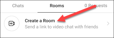 «Create a Room» را انتخاب کنید