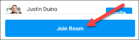 روی «Join Room» تا وارد آن شوید