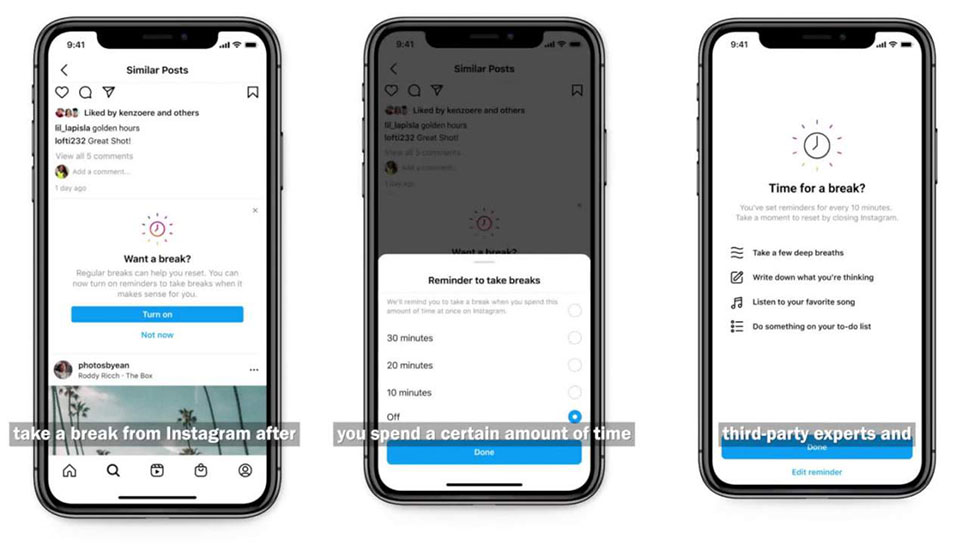 اینستاگرام در آزمایش یک ویژگی جدید به شما یادآوری می‌کند که استراحت کنید-2