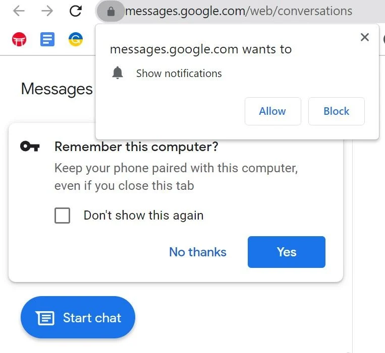 چطور از Google Messages در لپ‌تاپ و کامپیوتر استفاده کنیم؟-6
