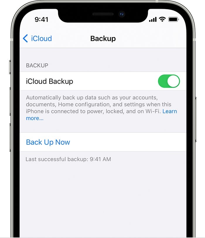 بکاپ گرفتن از آیفون با iCloud