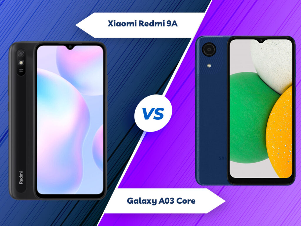 مقایسه شیائومی Redmi 9A با سامسونگ Galaxy A03 Core