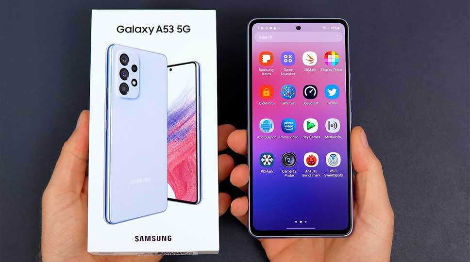 نمایشگر گوشی سامسونگ galaxy A53 5G