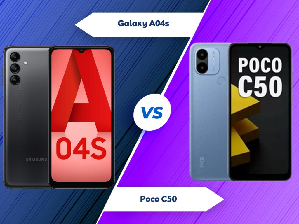 مقایسه گوشی هوشمند پوکو C50 با گلکسی A04s