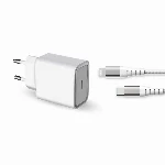شارژر دیواری فورس مدل Force FPLICS20WCBLCMFIW USB-C PD با کابل لایتنینگ 1.2 متری