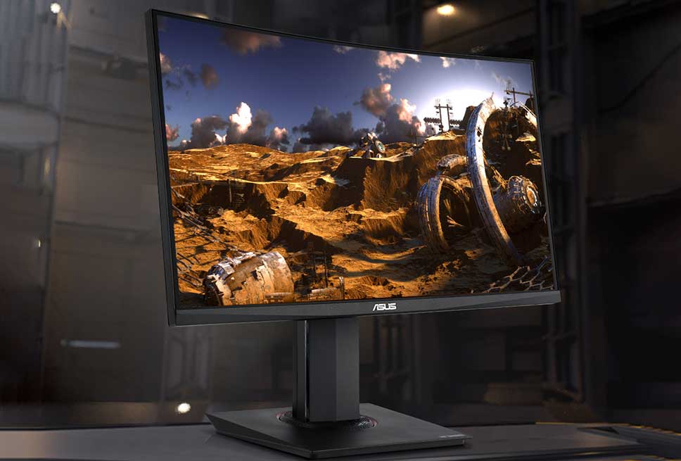 مانیتور گیمینگ ایسوس TUF GAMING VG24VQE با ابعاد ۲۳.۶ اینچ